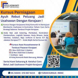 AYUH! REBUT PELUANG JADI USAHAWAN PROJEK KERAJAAN